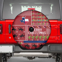 Texas Map Merry Christmas Spare Tire Cover Xmas Holiday Patterns - Wonder Print Shop