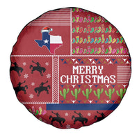 Texas Map Merry Christmas Spare Tire Cover Xmas Holiday Patterns - Wonder Print Shop