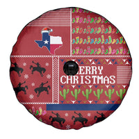 Texas Map Merry Christmas Spare Tire Cover Xmas Holiday Patterns - Wonder Print Shop
