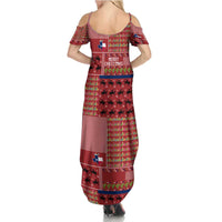 Texas Map Merry Christmas Summer Maxi Dress Xmas Holiday Patterns - Wonder Print Shop