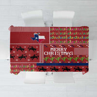 Texas Map Merry Christmas Tablecloth Xmas Holiday Patterns - Wonder Print Shop