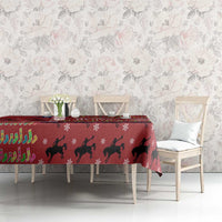 Texas Map Merry Christmas Tablecloth Xmas Holiday Patterns - Wonder Print Shop