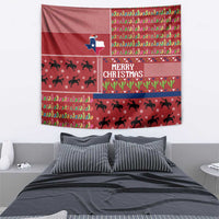 Texas Map Merry Christmas Tapestry Xmas Holiday Patterns - Wonder Print Shop