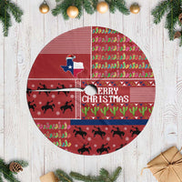 Texas Map Merry Christmas Tree Skirt Xmas Holiday Patterns - Wonder Print Shop