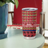 Texas Map Merry Christmas Tumbler Cup Xmas Holiday Patterns - Wonder Print Shop