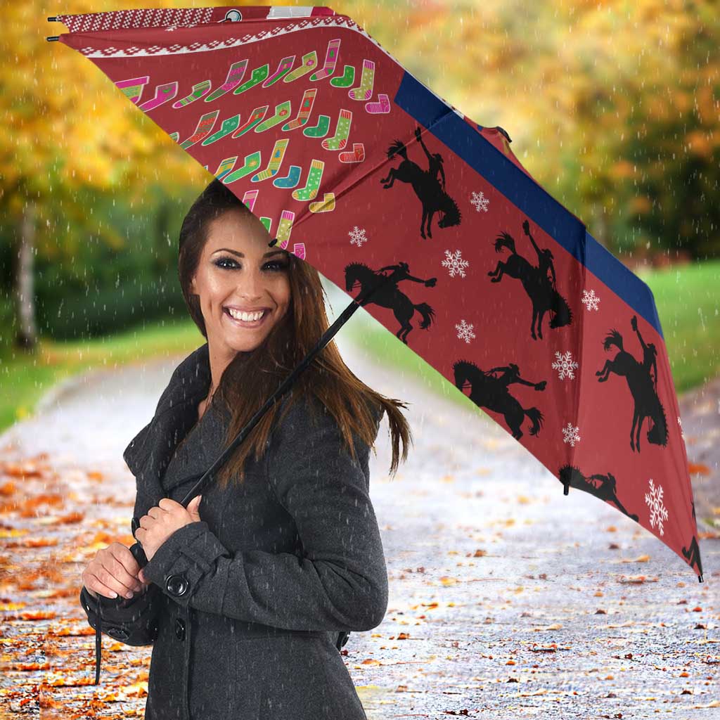 Texas Map Merry Christmas Umbrella Xmas Holiday Patterns - Wonder Print Shop