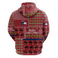 Texas Map Merry Christmas Zip Hoodie Xmas Holiday Patterns - Wonder Print Shop