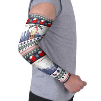 Texas Santa Christmas Arm Sleeves Xmas Holiday Patterns - Wonder Print Shop