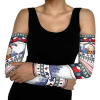 Texas Santa Christmas Arm Sleeves Xmas Holiday Patterns - Wonder Print Shop