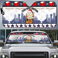 Texas Santa Christmas Auto Sun Shade Xmas Holiday Patterns - Wonder Print Shop