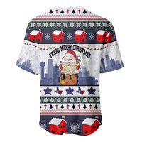 Texas Santa Christmas Baseball Jersey Xmas Holiday Patterns - Wonder Print Shop