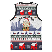 Texas Santa Christmas Basketball Jersey Xmas Holiday Patterns - Wonder Print Shop