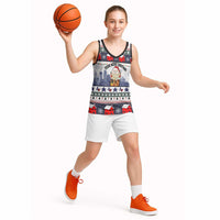 Texas Santa Christmas Basketball Jersey Xmas Holiday Patterns - Wonder Print Shop