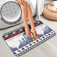 Texas Santa Christmas Bathroom Set Xmas Holiday Patterns - Wonder Print Shop