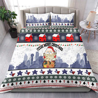 Texas Santa Christmas Bedding Set Xmas Holiday Patterns - Wonder Print Shop