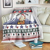 Texas Santa Christmas Blanket Xmas Holiday Patterns - Wonder Print Shop