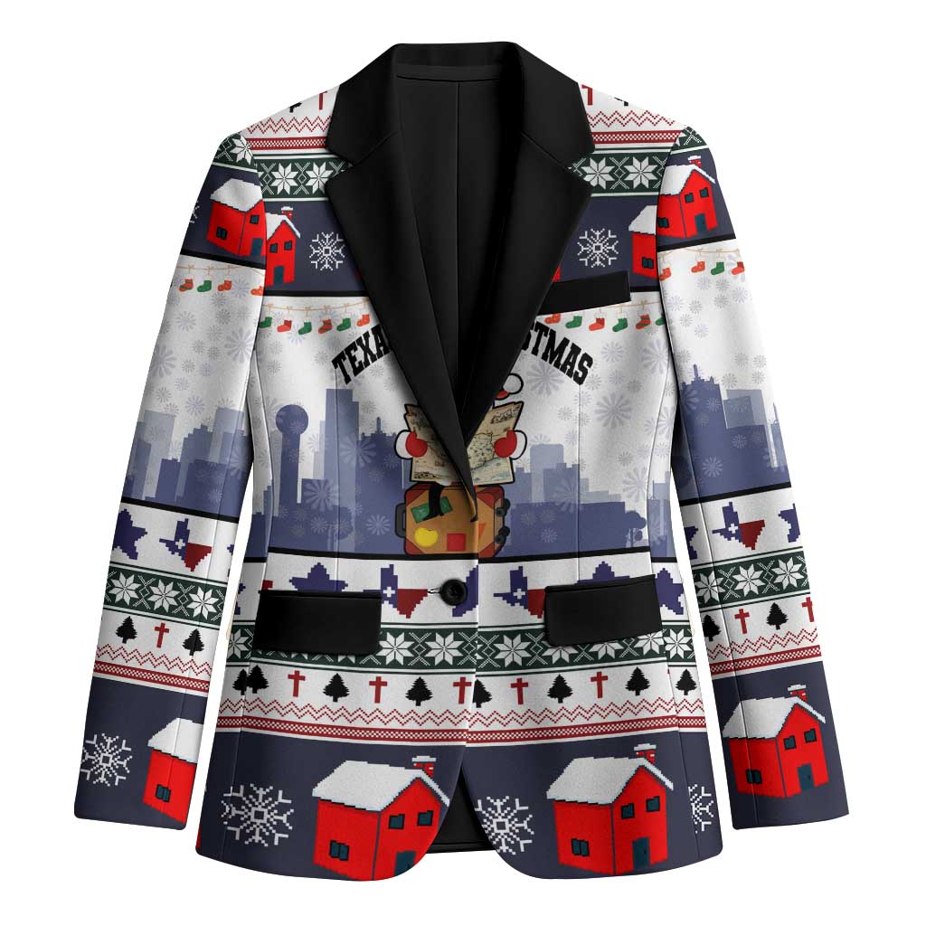 Texas Santa Christmas Blazer Xmas Holiday Patterns - Wonder Print Shop