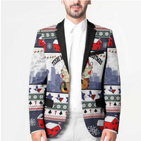 Texas Santa Christmas Blazer Xmas Holiday Patterns - Wonder Print Shop
