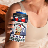 Texas Santa Christmas 4 in 1 Can Cooler Tumbler Xmas Holiday Patterns - Wonder Print Shop