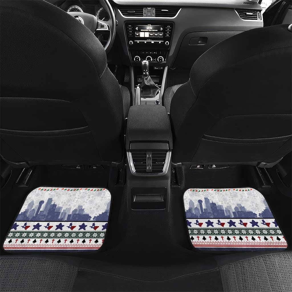 Texas Santa Christmas Car Mats Xmas Holiday Patterns - Wonder Print Shop