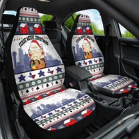Texas Santa Christmas Car Seat Cover Xmas Holiday Patterns - Wonder Print Shop