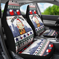 Texas Santa Christmas Car Seat Cover Xmas Holiday Patterns - Wonder Print Shop