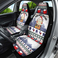 Texas Santa Christmas Car Seat Cover Xmas Holiday Patterns - Wonder Print Shop