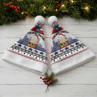 Texas Santa Christmas Santa Hat Xmas Holiday Patterns - Wonder Print Shop