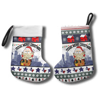 Texas Santa Christmas Stocking Xmas Holiday Patterns - Wonder Print Shop