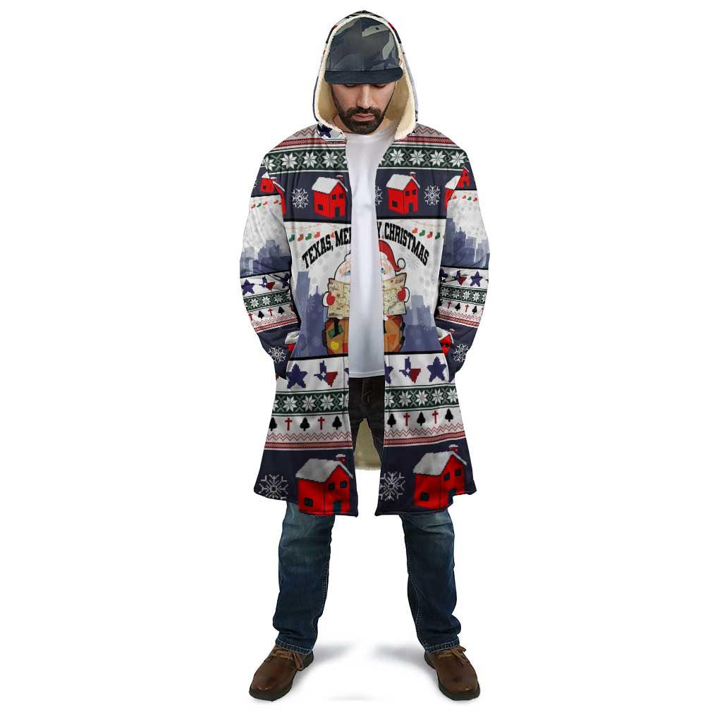Texas Santa Christmas Cloak Xmas Holiday Patterns - Wonder Print Shop