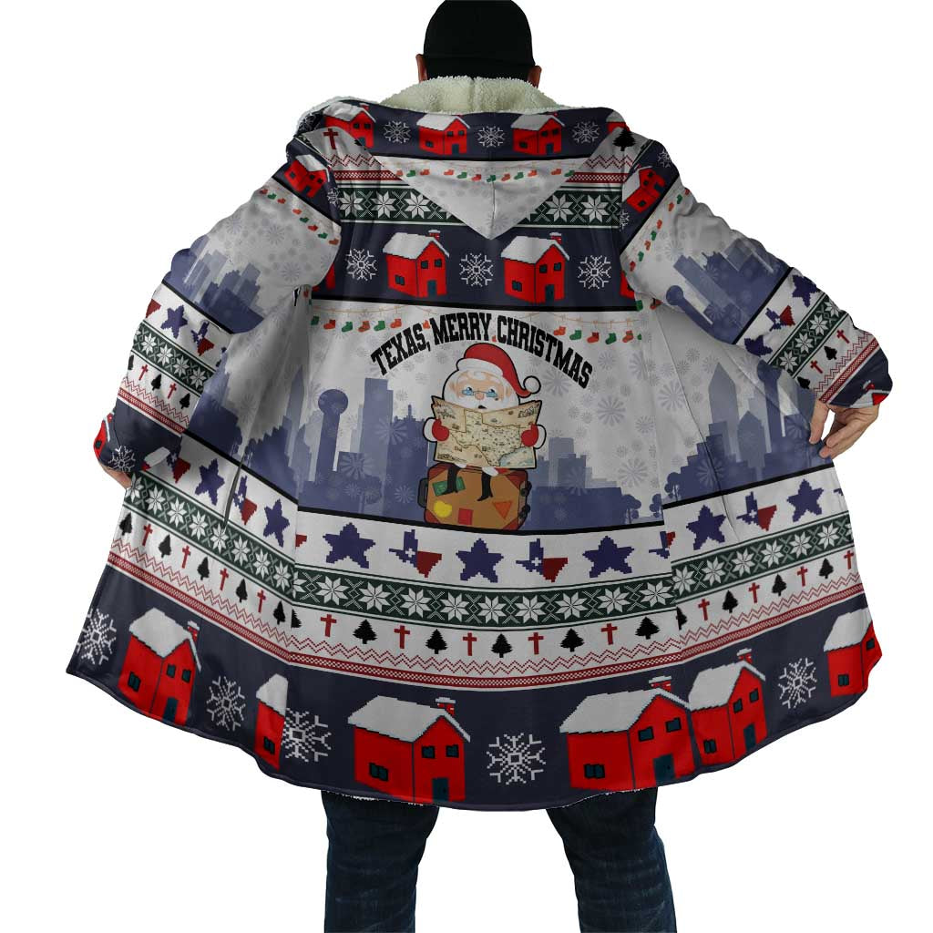 Texas Santa Christmas Cloak Xmas Holiday Patterns - Wonder Print Shop