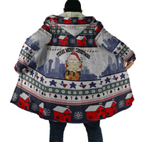 Texas Santa Christmas Cloak Xmas Holiday Patterns - Wonder Print Shop