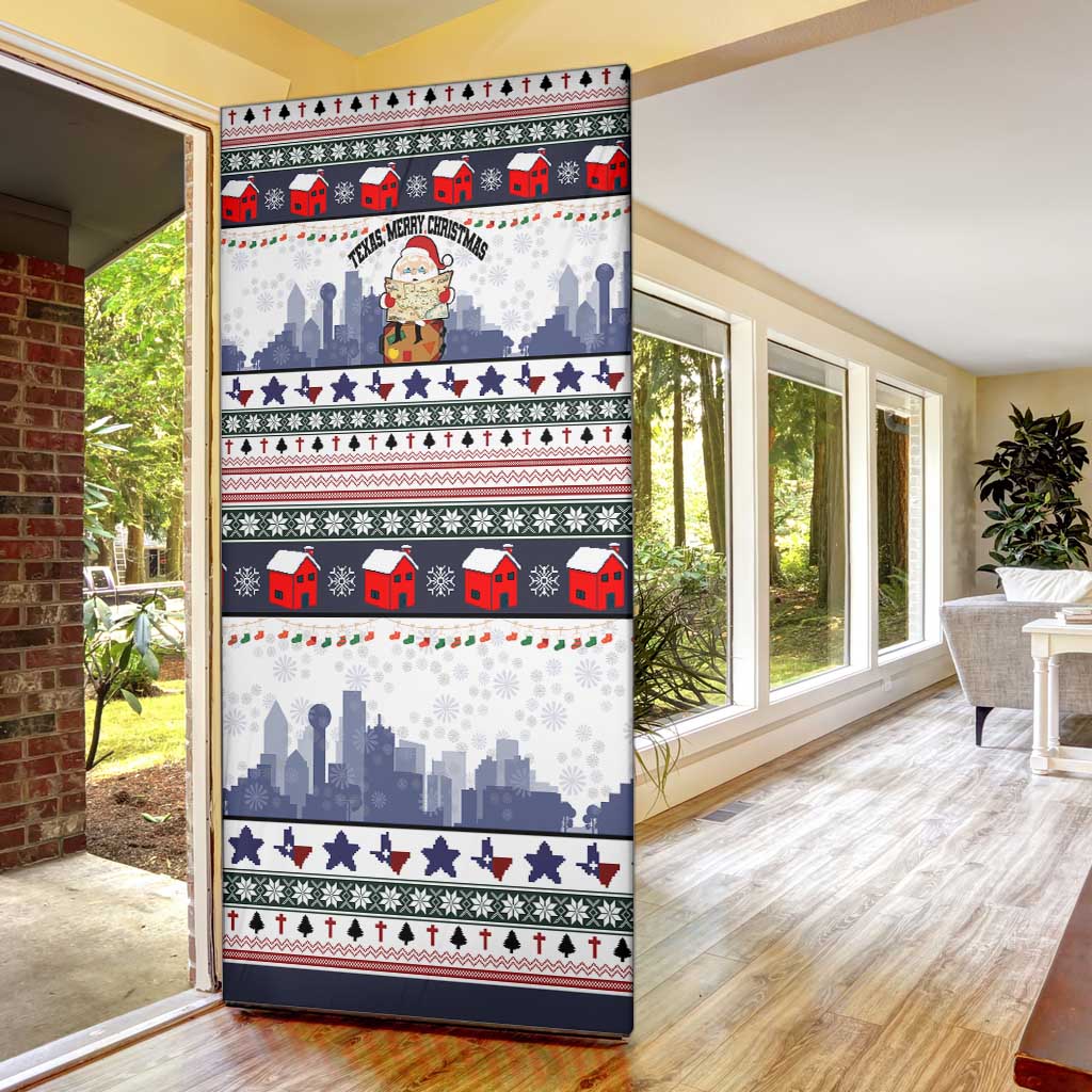 Texas Santa Christmas Door Cover Xmas Holiday Patterns - Wonder Print Shop