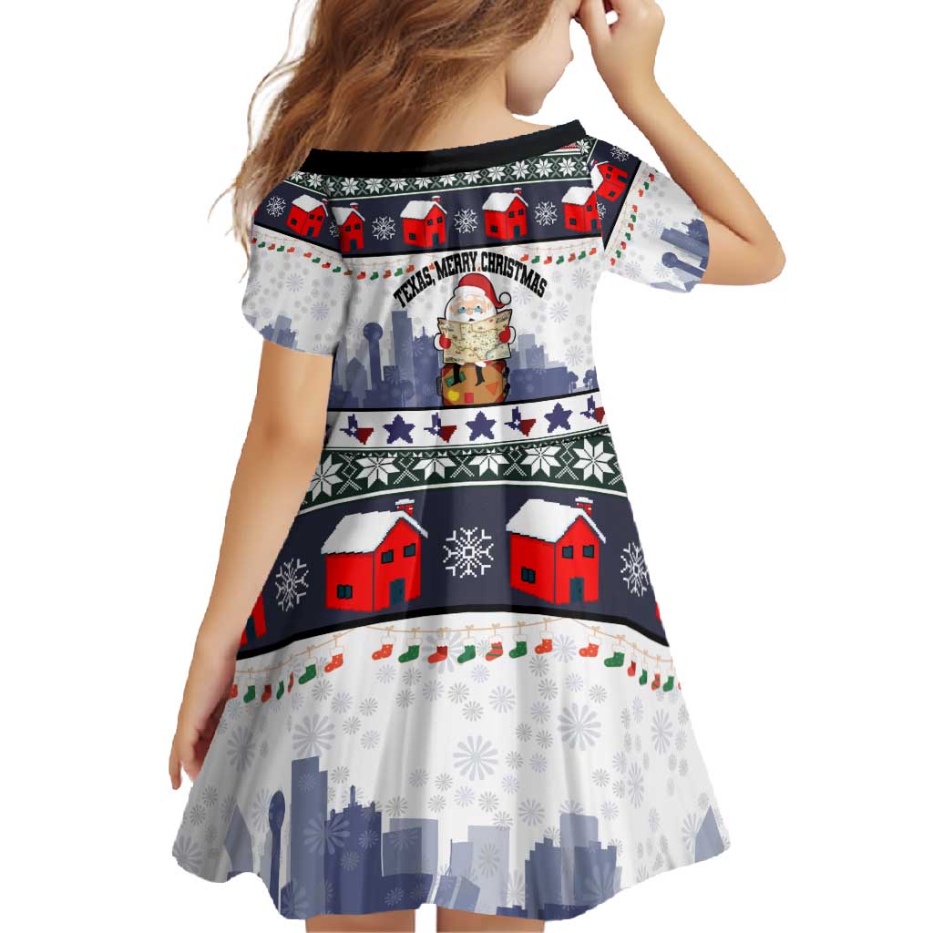 Texas Santa Christmas Family Matching Long Sleeve Bodycon Dress and Hawaiian Shirt Xmas Holiday Patterns - Wonder Print Shop