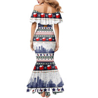 Texas Santa Christmas Family Matching Mermaid Dress and Hawaiian Shirt Xmas Holiday Patterns - Wonder Print Shop