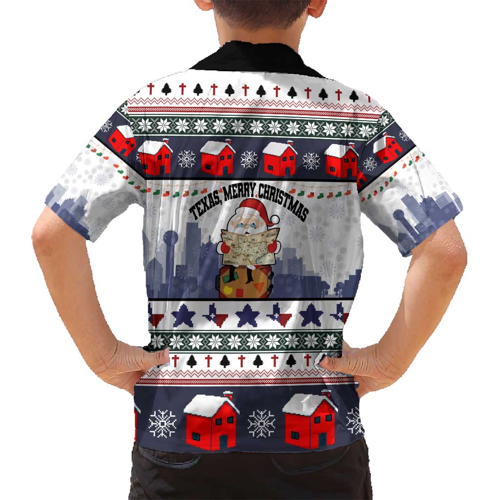 Texas Santa Christmas Family Matching Puletasi and Hawaiian Shirt Xmas Holiday Patterns - Wonder Print Shop