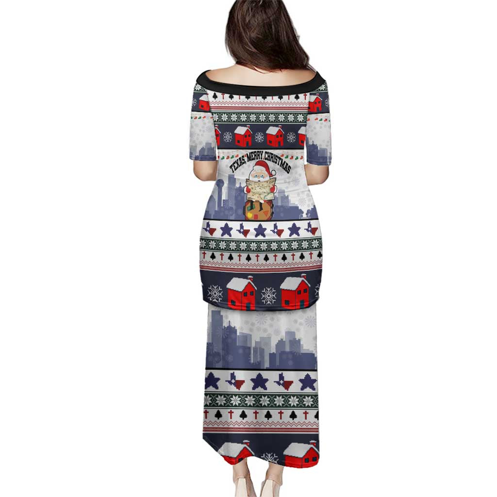 Texas Santa Christmas Family Matching Puletasi and Hawaiian Shirt Xmas Holiday Patterns - Wonder Print Shop