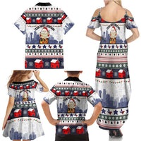 Texas Santa Christmas Family Matching Summer Maxi Dress and Hawaiian Shirt Xmas Holiday Patterns - Wonder Print Shop