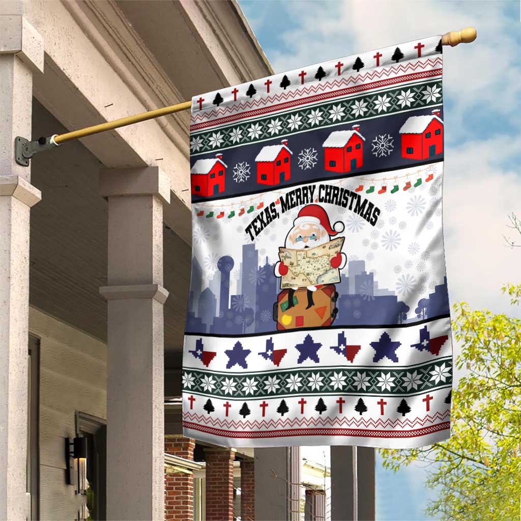 Texas Santa Christmas Garden Flag Xmas Holiday Patterns - Wonder Print Shop