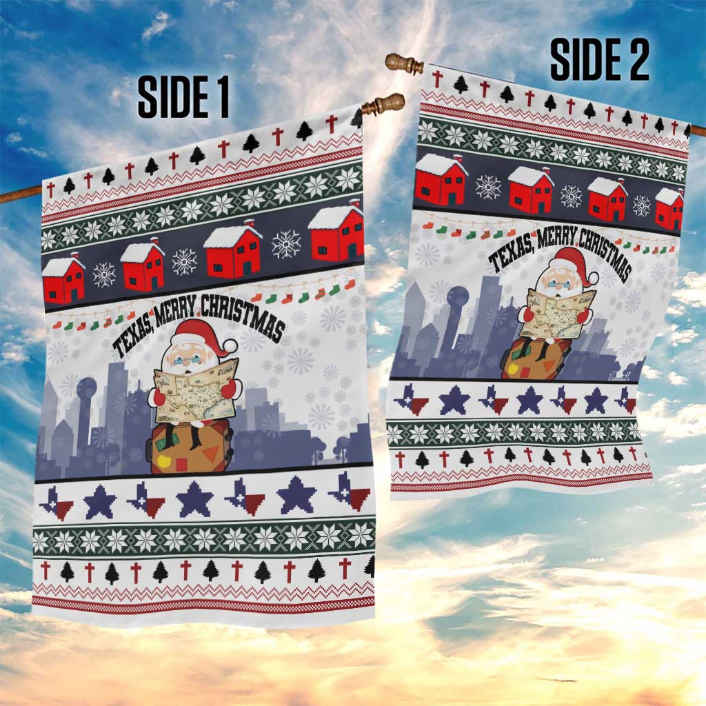 Texas Santa Christmas Garden Flag Xmas Holiday Patterns - Wonder Print Shop