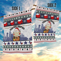 Texas Santa Christmas Garden Flag Xmas Holiday Patterns - Wonder Print Shop