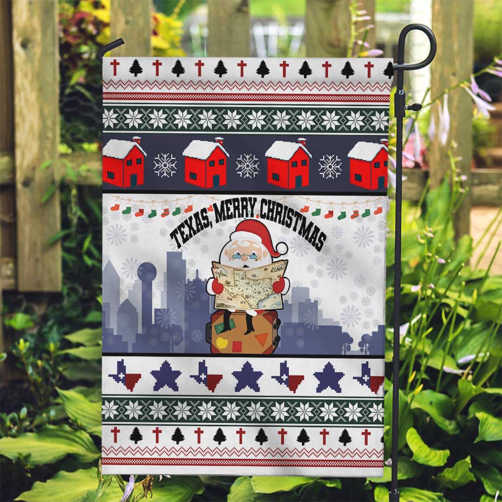 Texas Santa Christmas Garden Flag Xmas Holiday Patterns - Wonder Print Shop