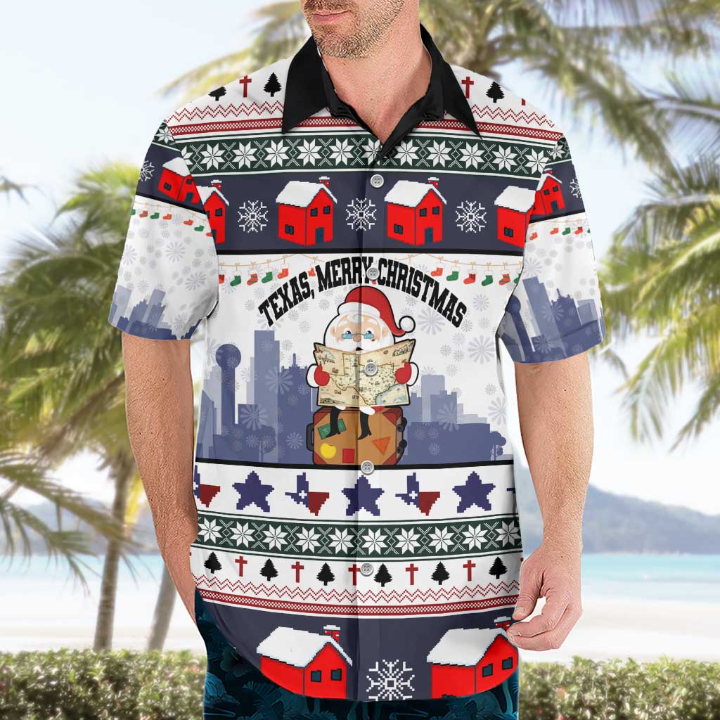 Texas Santa Christmas Hawaiian Shirt Xmas Holiday Patterns - Wonder Print Shop