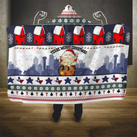 Texas Santa Christmas Hooded Blanket Xmas Holiday Patterns - Wonder Print Shop