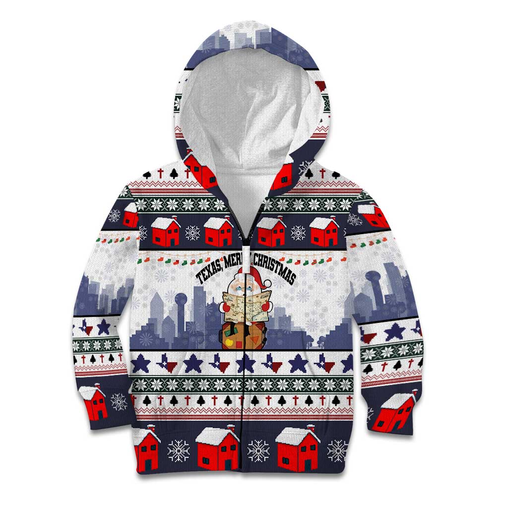 Texas Santa Christmas Kid Hoodie Xmas Holiday Patterns - Wonder Print Shop