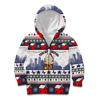 Texas Santa Christmas Kid Hoodie Xmas Holiday Patterns - Wonder Print Shop