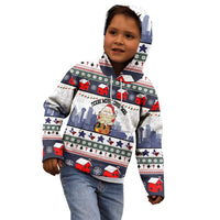 Texas Santa Christmas Kid Hoodie Xmas Holiday Patterns - Wonder Print Shop