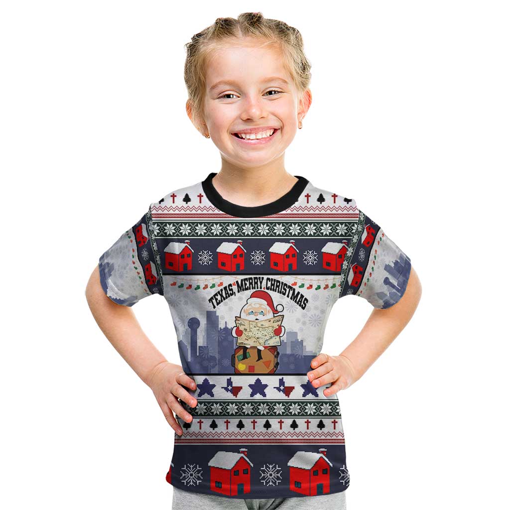 Texas Santa Christmas Kid T Shirt Xmas Holiday Patterns - Wonder Print Shop