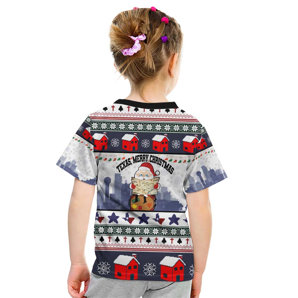 Texas Santa Christmas Kid T Shirt Xmas Holiday Patterns - Wonder Print Shop
