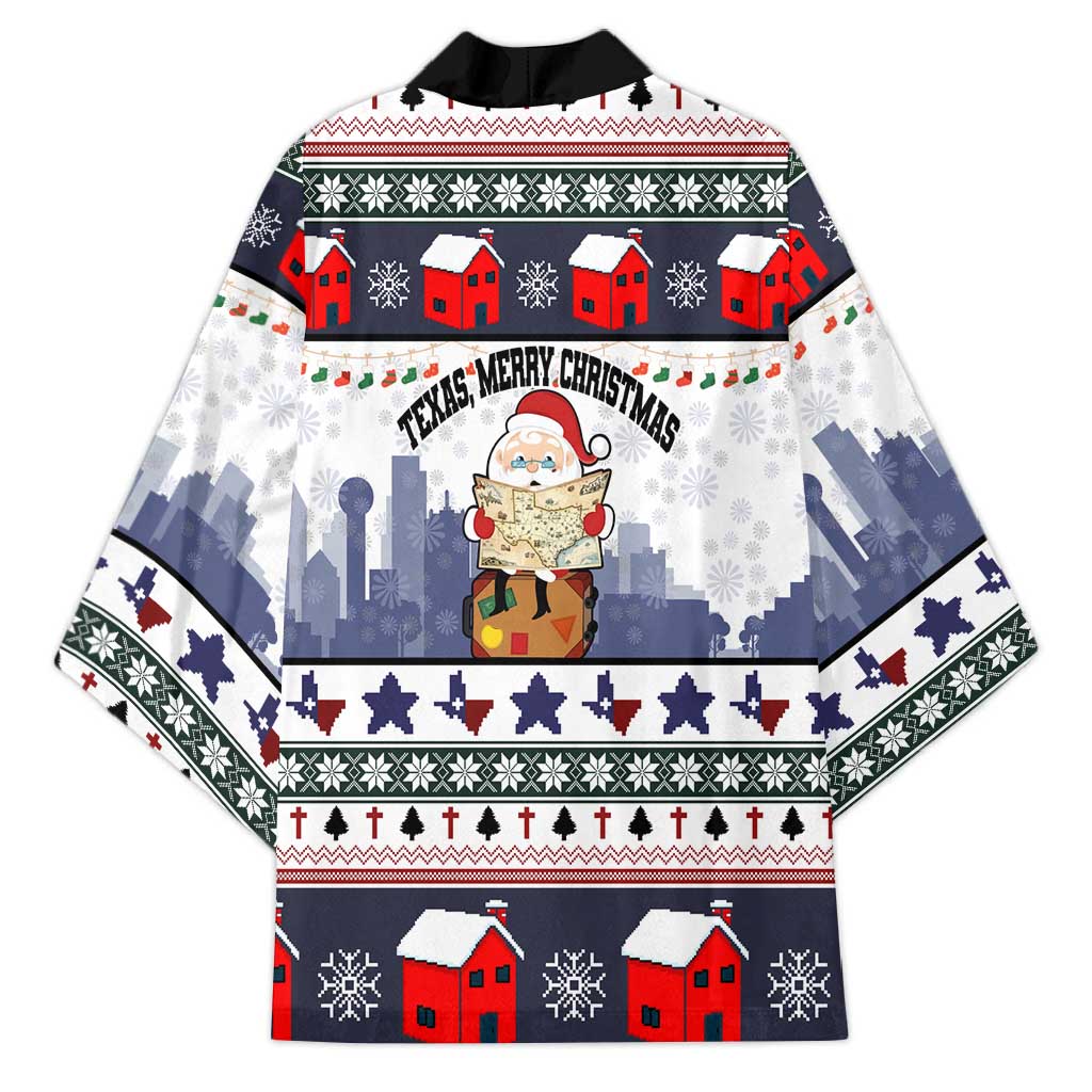Texas Santa Christmas Kimono Xmas Holiday Patterns - Wonder Print Shop